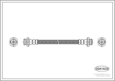 Bremžu šļūtene CORTECO 19032339