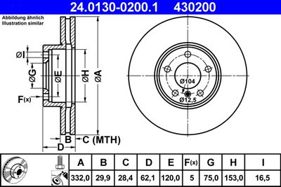 Тормозной диск ATE 24.0130-0200.1