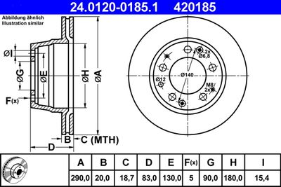Тормозной диск ATE 24.0120-0185.1