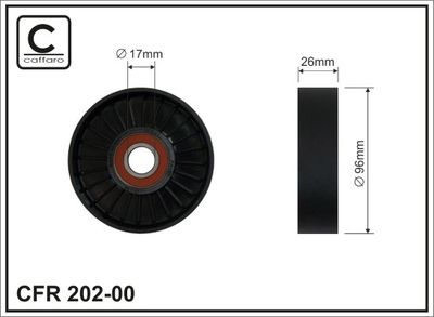 Spriegotājrullītis, Ķīļrievu siksna CAFFARO 202-00