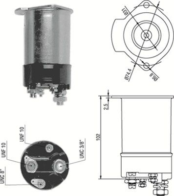 Ievilcējrelejs, Starteris MAGNETI MARELLI 940113050114