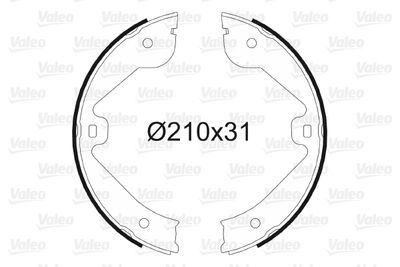 Bremžu loku kompl., Stāvbremze VALEO 564069