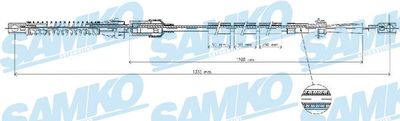 Тросик газа SAMKO C0073A