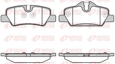 Bremžu uzliku kompl., Disku bremzes REMSA 1600.00