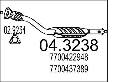 Катализатор MTS 04.3238