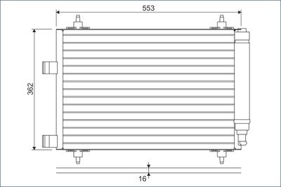 Конденсатор, кондиционер VALEO 817526