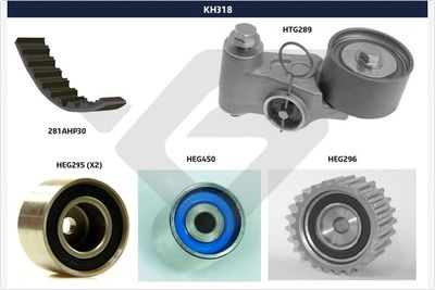 Zobsiksnas komplekts HUTCHINSON KH 318