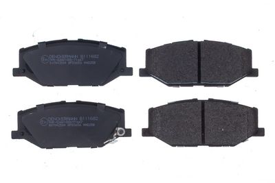 Bremžu uzliku kompl., Disku bremzes DENCKERMANN B111682