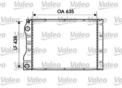 Radiators, Motora dzesēšanas sistēma VALEO 734828