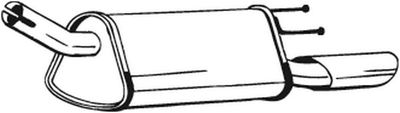 Izplūdes gāzu trokšņa slāpētājs (pēdējais) BOSAL 185-265