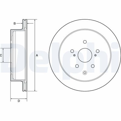 Тормозной диск DELPHI BG4929C