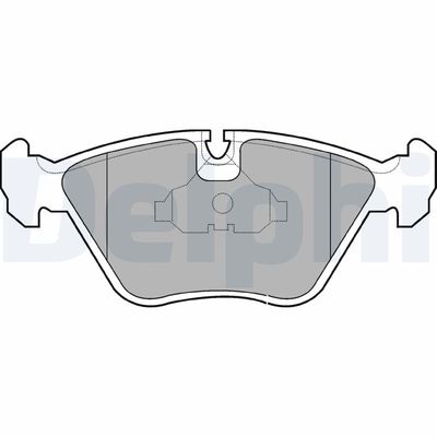 Комплект тормозных колодок, дисковый тормоз DELPHI LP602