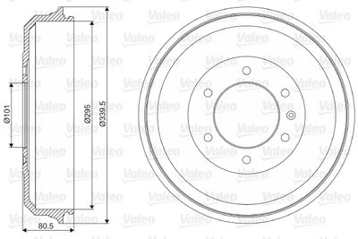 Bremžu trumulis VALEO 237019