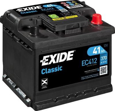 Стартерная аккумуляторная батарея EXIDE EC412