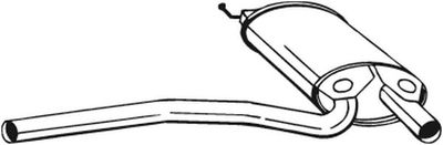 Vidējais izpl. gāzu trokšņa slāpētājs BOSAL 105-563