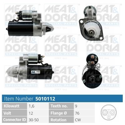 Стартер MEAT & DORIA 5010112