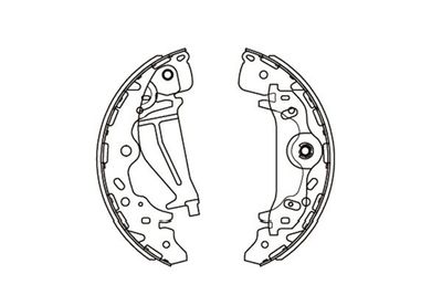 Bremžu loku komplekts KAVO PARTS KBS-3405