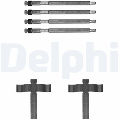 Комплектующие, колодки дискового тормоза DELPHI LX0707