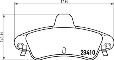 Bremžu uzliku kompl., Disku bremzes HELLA PAGID 8DB 355 012-191