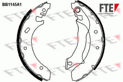 Bremžu loku komplekts FTE 9100026