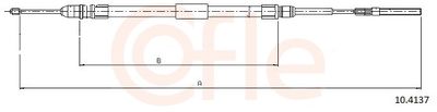 Тросик, cтояночный тормоз COFLE 92.10.4137