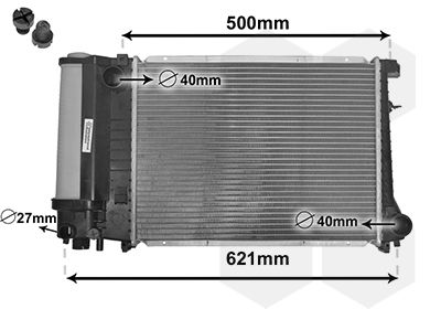 Radiators, Motora dzesēšanas sistēma VAN WEZEL 06002135