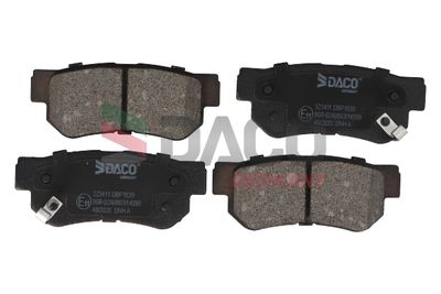 Комплект тормозных колодок, дисковый тормоз DACO 323411