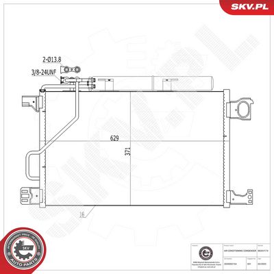 Конденсатор, кондиционер ESEN SKV 86SKV174