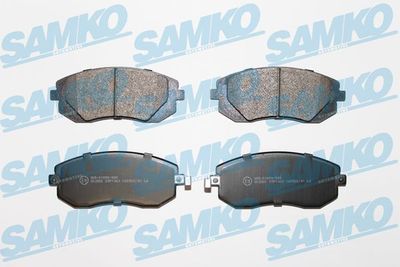 Комплект тормозных колодок, дисковый тормоз SAMKO 5SP1363