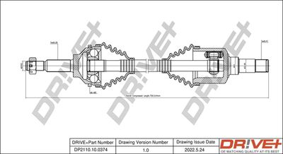 Приводной вал Dr!ve+ DP2110.10.0374