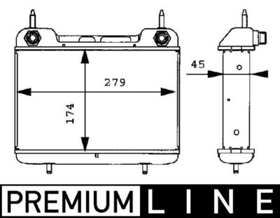 Eļļas radiators, Motoreļļa MAHLE CLC 27 000P