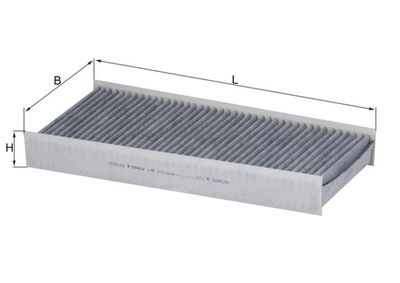 Фильтр, воздух во внутренном пространстве MAHLE LAK 412
