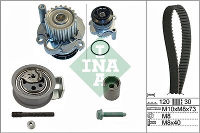 Ūdenssūknis + Zobsiksnas komplekts Schaeffler INA 530 0091 31