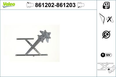 Стеклоподъемник VALEO 861202
