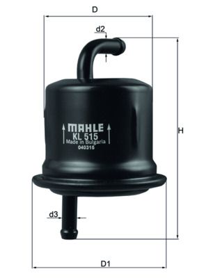 Топливный фильтр MAHLE KL 515