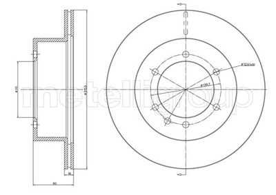 Bremžu diski METELLI 23-0679