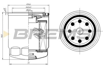 Eļļas filtrs BREMSI FL1440