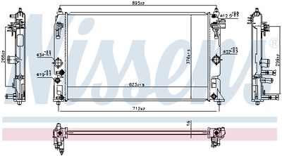 Radiators, Motora dzesēšanas sistēma NISSENS 606858
