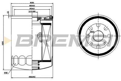 Eļļas filtrs BREMSI FL1451