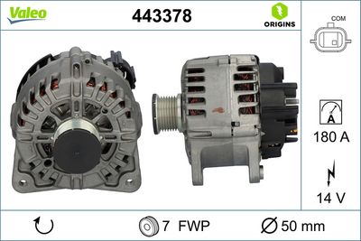 Генератор VALEO 443378