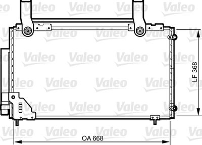 Конденсатор, кондиционер VALEO 814267