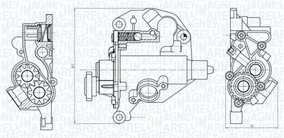 Масляный насос MAGNETI MARELLI 351516000054