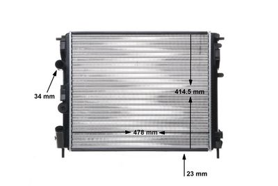 Radiators, Motora dzesēšanas sistēma MAHLE CR 35 000S