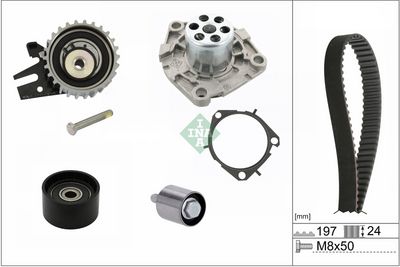 Ūdenssūknis + Zobsiksnas komplekts Schaeffler INA 530 0967 30