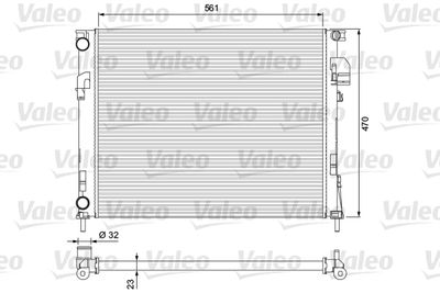 Radiators, Motora dzesēšanas sistēma VALEO 232853