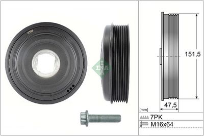 Piedziņas skriemelis, Kloķvārpsta Schaeffler INA 544 0136 20