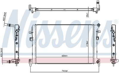 Radiators, Motora dzesēšanas sistēma NISSENS 60225