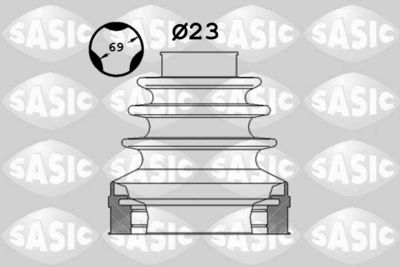 Комплект пыльника, приводной вал SASIC 1906024
