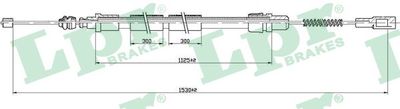 Тросик, cтояночный тормоз LPR C0943B