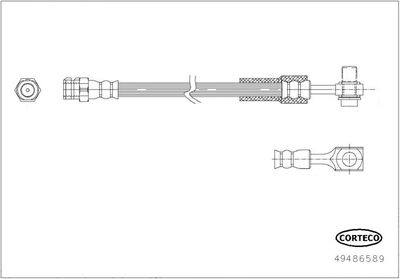 Bremžu šļūtene CORTECO 49486589